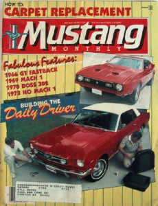 MUSTANG MONTHLY 1986 JAN - DAILY DRIVERS, R-CODE MACH